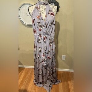 Bloom & Floyrish onetheland Daniella Halter Romper Dress size Medium new/tags